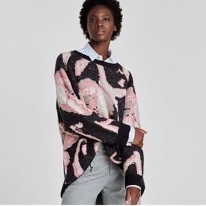 Zara Glitter Intarsia Sweater